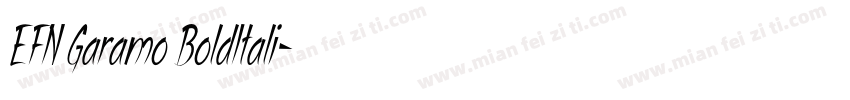EFN Garamo BoldItali字体转换